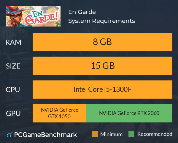 En Garde! System Requirements PC Graph - Can I Run En Garde!