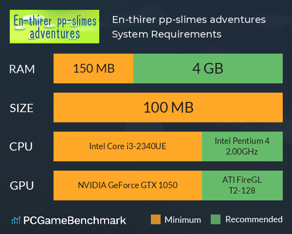 En-thirer pp-slimes adventures System Requirements PC Graph - Can I Run En-thirer pp-slimes adventures