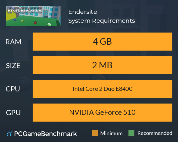 Endersite System Requirements PC Graph - Can I Run Endersite Endersite System Requirements PC Graph - Can I Run Endersite