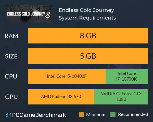 Endless Cold Journey System Requirements PC Graph - Can I Run Endless Cold Journey Endless Cold Journey System Requirements PC Graph - Can I Run Endless Cold Journey
