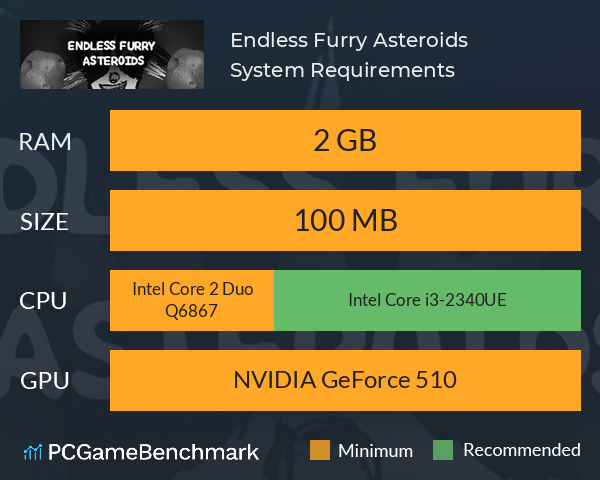 Endless Furry Asteroids System Requirements PC Graph - Can I Run Endless Furry Asteroids Endless Furry Asteroids System Requirements PC Graph - Can I Run Endless Furry Asteroids