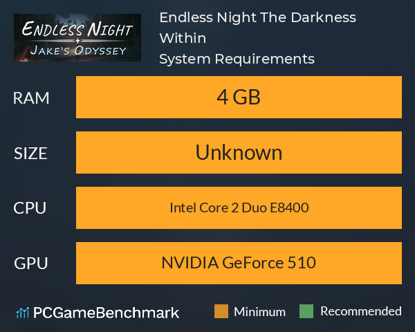 Endless Night: The Darkness Within System Requirements PC Graph - Can I Run Endless Night: The Darkness Within Endless Night: The Darkness Within System Requirements PC Graph - Can I Run Endless Night: The Darkness Within