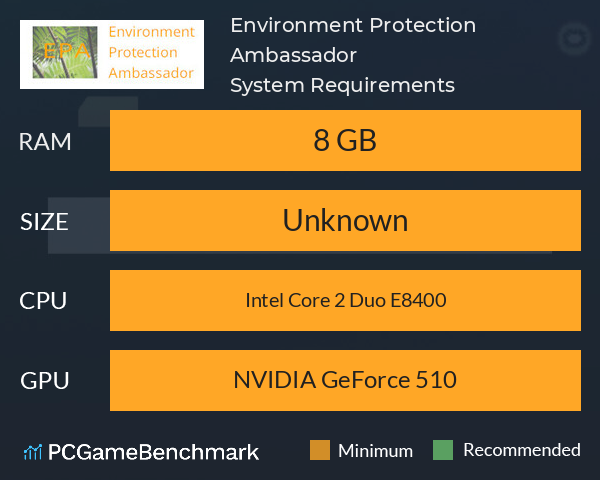 Environment Protection Ambassador System Requirements PC Graph - Can I Run Environment Protection Ambassador Environment Protection Ambassador System Requirements PC Graph - Can I Run Environment Protection Ambassador