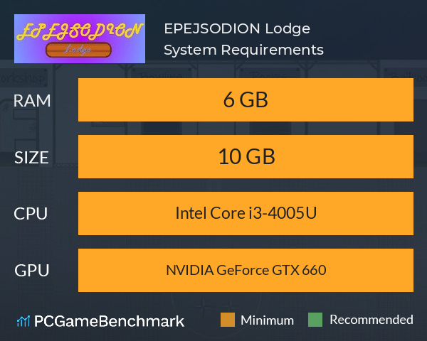 EPEJSODION Lodge System Requirements PC Graph - Can I Run EPEJSODION Lodge EPEJSODION Lodge System Requirements PC Graph - Can I Run EPEJSODION Lodge