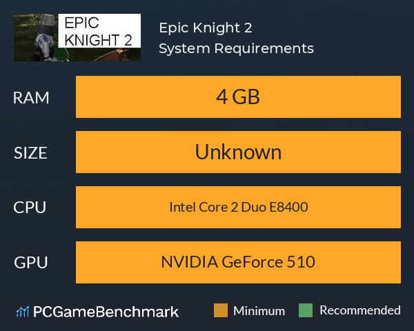 Epic Knight 2 System Requirements PC Graph - Can I Run Epic Knight 2 Epic Knight 2 System Requirements PC Graph - Can I Run Epic Knight 2