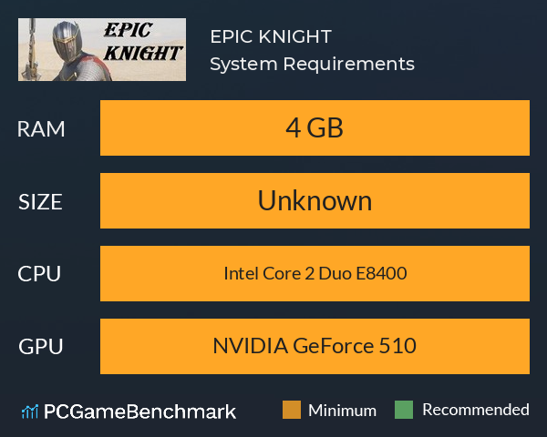 EPIC KNIGHT System Requirements PC Graph - Can I Run EPIC KNIGHT EPIC KNIGHT System Requirements PC Graph - Can I Run EPIC KNIGHT