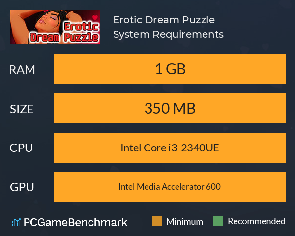 Erotic Dream Puzzle System Requirements PC Graph - Can I Run Erotic Dream Puzzle Erotic Dream Puzzle System Requirements PC Graph - Can I Run Erotic Dream Puzzle