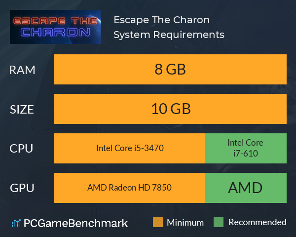 Escape The Charon System Requirements PC Graph - Can I Run Escape The Charon Escape The Charon System Requirements PC Graph - Can I Run Escape The Charon