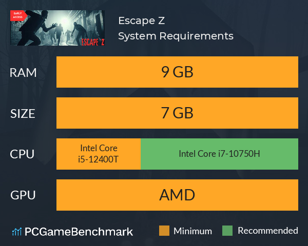 Escape Z System Requirements PC Graph - Can I Run Escape Z Escape Z System Requirements PC Graph - Can I Run Escape Z