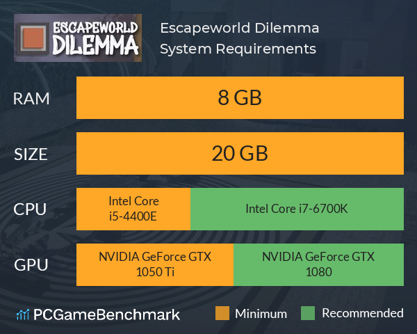 Escapeworld Dilemma System Requirements PC Graph - Can I Run Escapeworld Dilemma Escapeworld Dilemma System Requirements PC Graph - Can I Run Escapeworld Dilemma