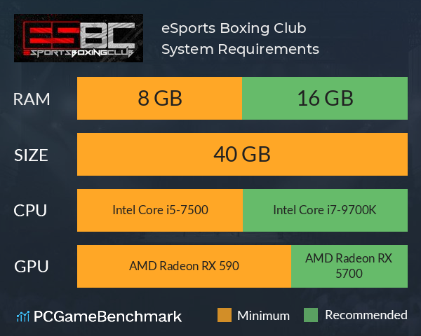 eSports Boxing Club System Requirements PC Graph - Can I Run eSports Boxing Club