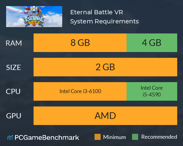 Eternal Battle VR System Requirements PC Graph - Can I Run Eternal Battle VR Eternal Battle VR System Requirements PC Graph - Can I Run Eternal Battle VR