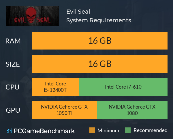 Evil Seal System Requirements PC Graph - Can I Run Evil Seal Evil Seal System Requirements PC Graph - Can I Run Evil Seal