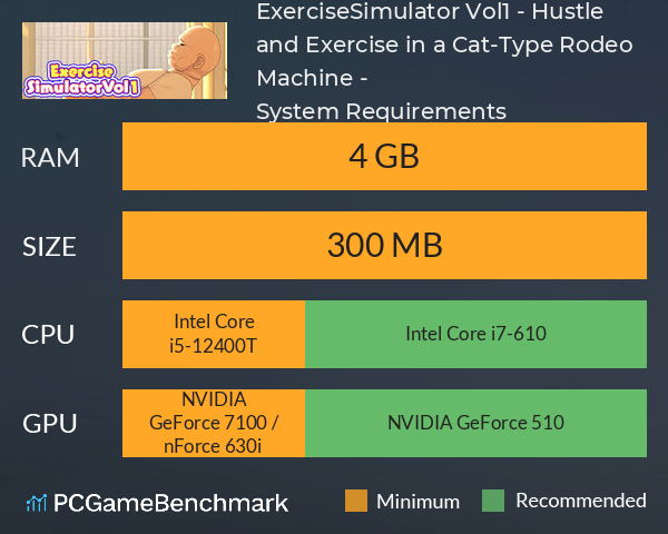 ExerciseSimulator Vol.1 - Hustle and Exercise in a Cat-Type Rodeo Machine - System Requirements PC Graph - Can I Run ExerciseSimulator Vol.1 - Hustle and Exercise in a Cat-Type Rodeo Machine - ExerciseSimulator Vol.1 - Hustle and Exercise in a Cat-Type Rodeo Machine - System Requirements PC Graph - Can I Run ExerciseSimulator Vol.1 - Hustle and Exercise in a Cat-Type Rodeo Machine -