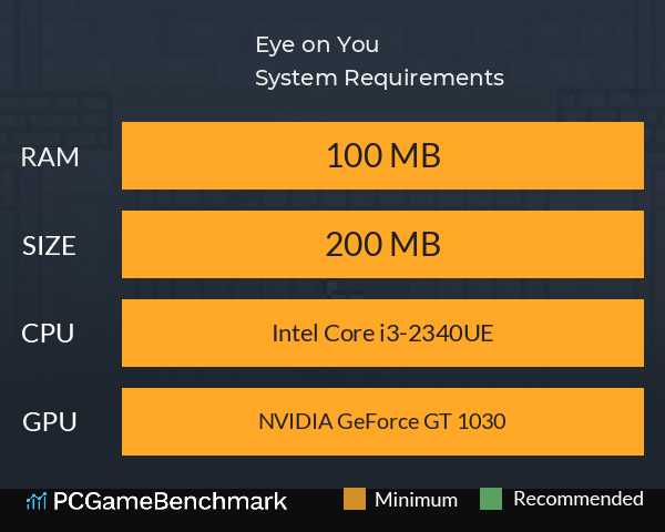 Eye on You! System Requirements PC Graph - Can I Run Eye on You! Eye on You! System Requirements PC Graph - Can I Run Eye on You!