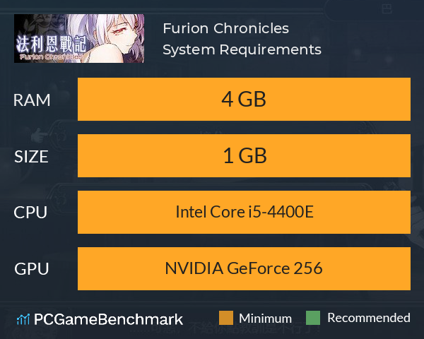 法利恩戰記(Furion Chronicles) System Requirements PC Graph - Can I Run 法利恩戰記(Furion Chronicles) 法利恩戰記(Furion Chronicles) System Requirements PC Graph - Can I Run 法利恩戰記(Furion Chronicles)