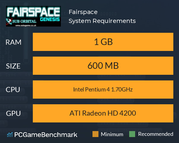 Fairspace System Requirements Can I Run It PCGameBenchmark
