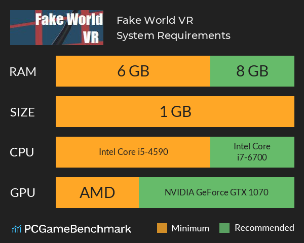 Fake World VR System Requirements PC Graph - Can I Run Fake World VR Fake World VR System Requirements PC Graph - Can I Run Fake World VR