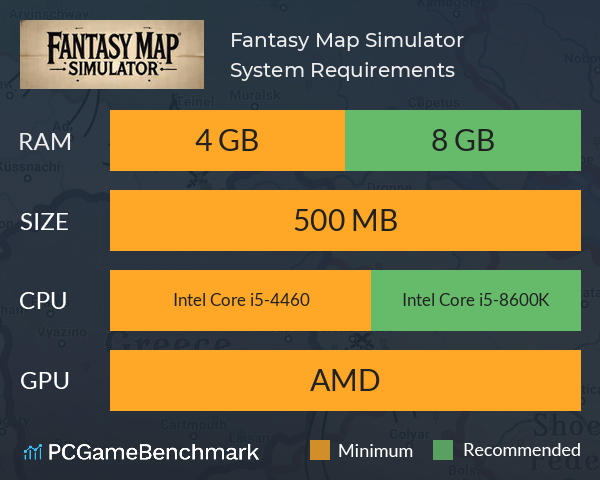 Fantasy Map Simulator System Requirements PC Graph - Can I Run Fantasy Map Simulator Fantasy Map Simulator System Requirements PC Graph - Can I Run Fantasy Map Simulator