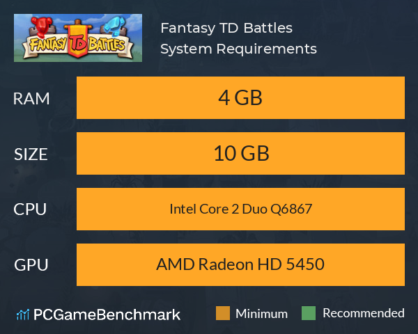 Fantasy TD Battles System Requirements PC Graph - Can I Run Fantasy TD Battles Fantasy TD Battles System Requirements PC Graph - Can I Run Fantasy TD Battles