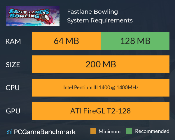 Fastlane Bowling System Requirements PC Graph - Can I Run Fastlane Bowling