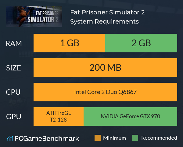 Fat Prisoner Simulator 2 System Requirements PC Graph - Can I Run Fat Prisoner Simulator 2 Fat Prisoner Simulator 2 System Requirements PC Graph - Can I Run Fat Prisoner Simulator 2