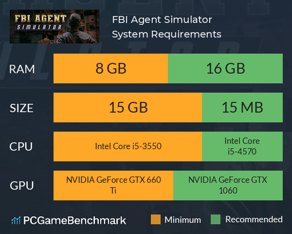FBI Agent Simulator System Requirements PC Graph - Can I Run FBI Agent Simulator FBI Agent Simulator System Requirements PC Graph - Can I Run FBI Agent Simulator