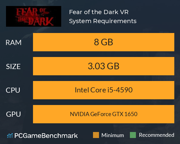 Fear of the Dark VR System Requirements PC Graph - Can I Run Fear of the Dark VR Fear of the Dark VR System Requirements PC Graph - Can I Run Fear of the Dark VR