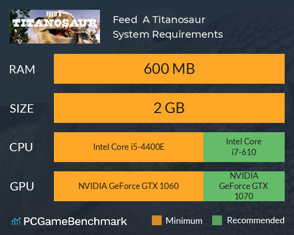 Feed  A Titanosaur System Requirements PC Graph - Can I Run Feed  A Titanosaur