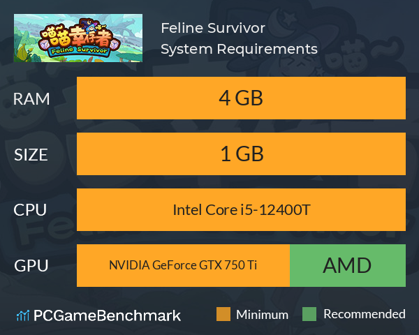 Feline Survivor System Requirements PC Graph - Can I Run Feline Survivor Feline Survivor System Requirements PC Graph - Can I Run Feline Survivor