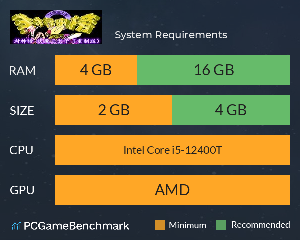封神榜 伏魔三太子(重制版) System Requirements PC Graph - Can I Run 封神榜 伏魔三太子(重制版) 封神榜 伏魔三太子(重制版) System Requirements PC Graph - Can I Run 封神榜 伏魔三太子(重制版)
