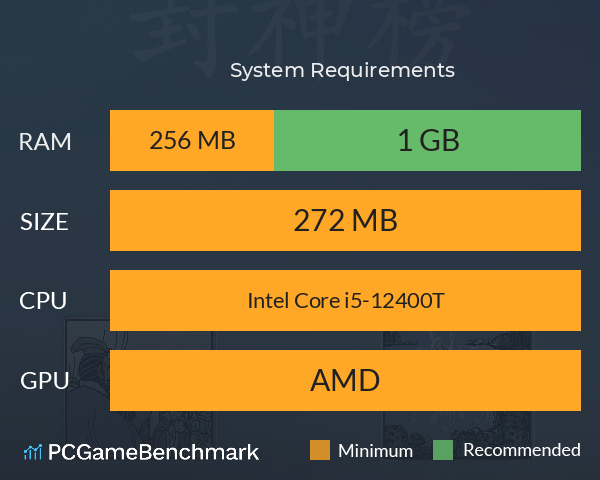封神榜重置版 System Requirements PC Graph - Can I Run 封神榜重置版 封神榜重置版 System Requirements PC Graph - Can I Run 封神榜重置版