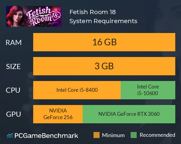 Fetish Room 18+ System Requirements PC Graph - Can I Run Fetish Room 18+ Fetish Room 18+ System Requirements PC Graph - Can I Run Fetish Room 18+