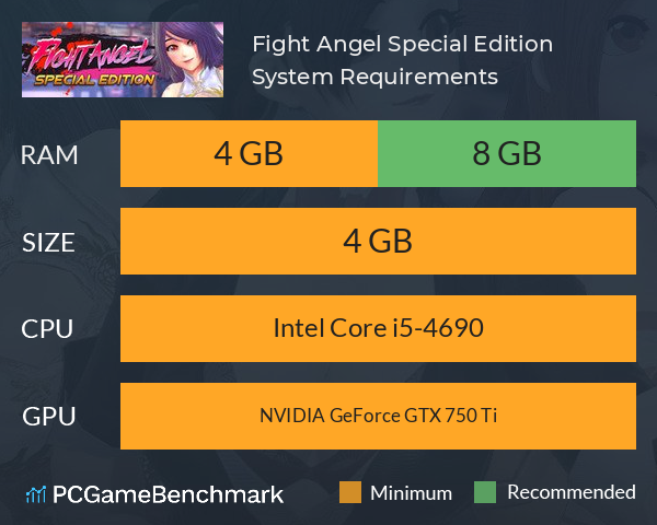 Fight Angel Special Edition System Requirements PC Graph - Can I Run Fight Angel Special Edition Fight Angel Special Edition System Requirements PC Graph - Can I Run Fight Angel Special Edition