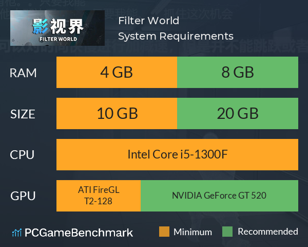 Filter World System Requirements PC Graph - Can I Run Filter World Filter World System Requirements PC Graph - Can I Run Filter World