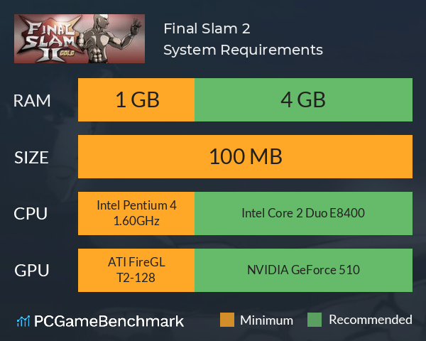 Final Slam 2 System Requirements PC Graph - Can I Run Final Slam 2 Final Slam 2 System Requirements PC Graph - Can I Run Final Slam 2