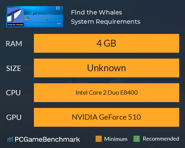 Find the Whales System Requirements PC Graph - Can I Run Find the Whales Find the Whales System Requirements PC Graph - Can I Run Find the Whales