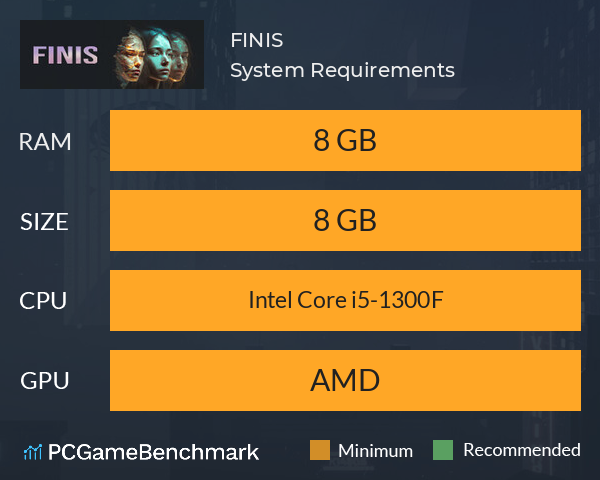 FINIS System Requirements PC Graph - Can I Run FINIS