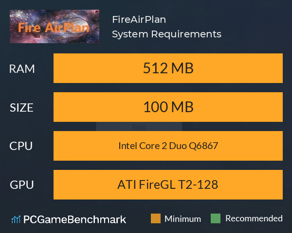 FireAirPlan System Requirements PC Graph - Can I Run FireAirPlan FireAirPlan System Requirements PC Graph - Can I Run FireAirPlan
