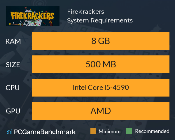 FireKrackers System Requirements PC Graph - Can I Run FireKrackers