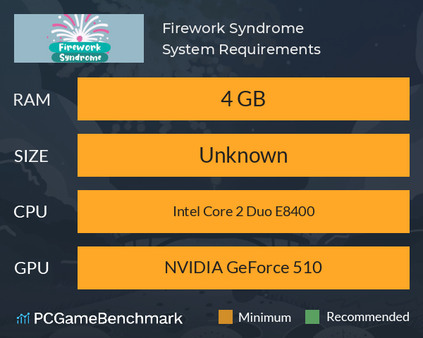 Firework Syndrome System Requirements PC Graph - Can I Run Firework Syndrome Firework Syndrome System Requirements PC Graph - Can I Run Firework Syndrome