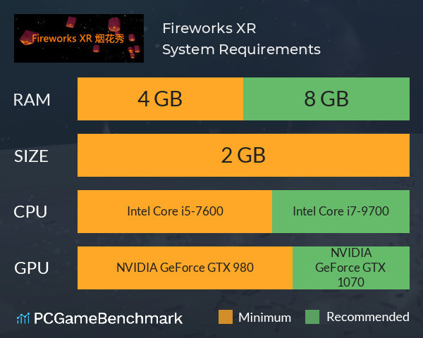 Fireworks XR 烟花秀 System Requirements PC Graph - Can I Run Fireworks XR 烟花秀 Fireworks XR 烟花秀 System Requirements PC Graph - Can I Run Fireworks XR 烟花秀