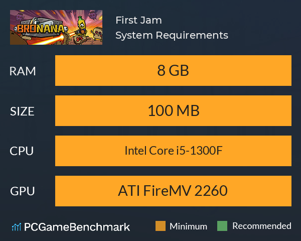 First Jam System Requirements PC Graph - Can I Run First Jam First Jam System Requirements PC Graph - Can I Run First Jam