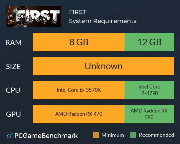 FIRST System Requirements PC Graph - Can I Run FIRST FIRST System Requirements PC Graph - Can I Run FIRST
