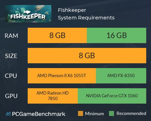Fishkeeper System Requirements - Can I Run It? - PCGameBenchmark