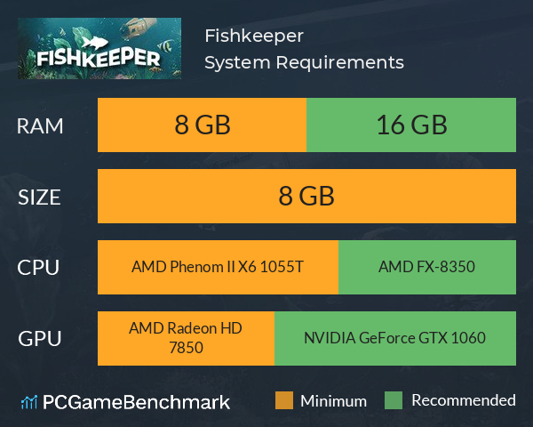 Fishkeeper System Requirements PC Graph - Can I Run Fishkeeper Fishkeeper System Requirements PC Graph - Can I Run Fishkeeper