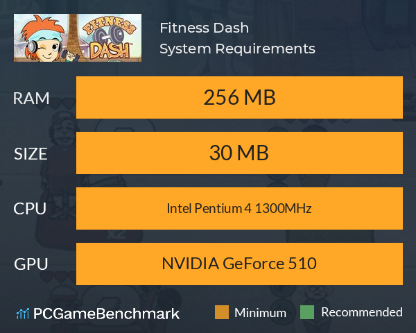 Fitness Dash System Requirements PC Graph - Can I Run Fitness Dash Fitness Dash System Requirements PC Graph - Can I Run Fitness Dash