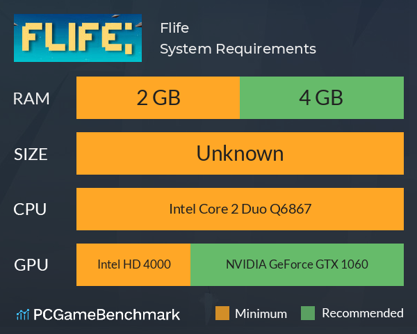Flife System Requirements PC Graph - Can I Run Flife Flife System Requirements PC Graph - Can I Run Flife