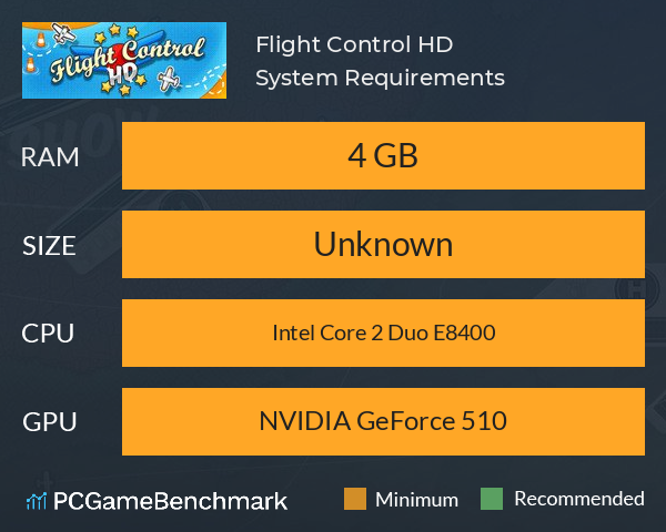 Flight Control HD System Requirements PC Graph - Can I Run Flight Control HD Flight Control HD System Requirements PC Graph - Can I Run Flight Control HD