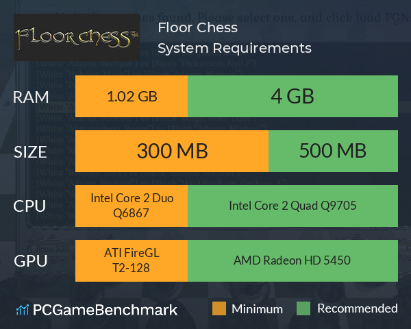 Floor Chess System Requirements PC Graph - Can I Run Floor Chess Floor Chess System Requirements PC Graph - Can I Run Floor Chess